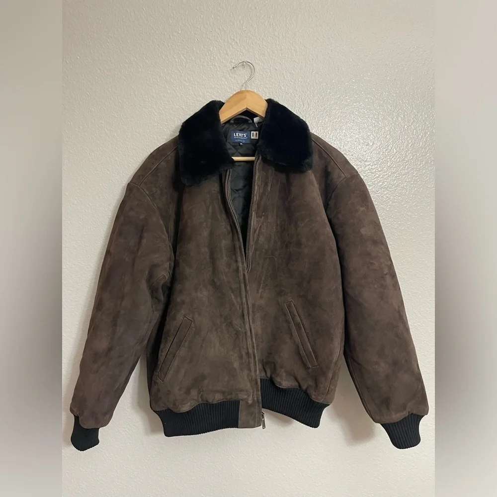 Levi's: Made & Crafted Suede Bomber Jacket